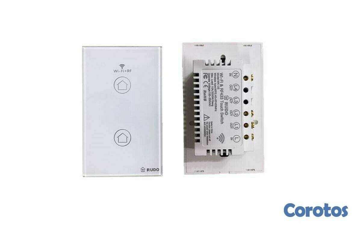 impresoras y scanners - Interruptor tactil WIFI 2 conectores, contecta con Alexa y Google Home 4