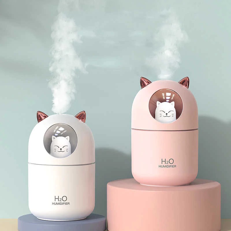otros electronicos - Humidificador  aromaterapia difusor de aceite con USB, purificador de aire 300ML 2