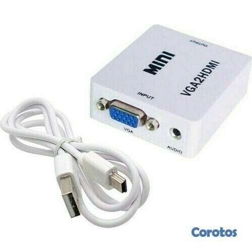 otros electronicos - Convertidor adaptador de VGA a HDMI 1