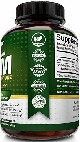 Salud y Equipamiento Médico - Suplemento Nutriflair Dim 400 Mg Con Bioperina, 120 Capsulas 3