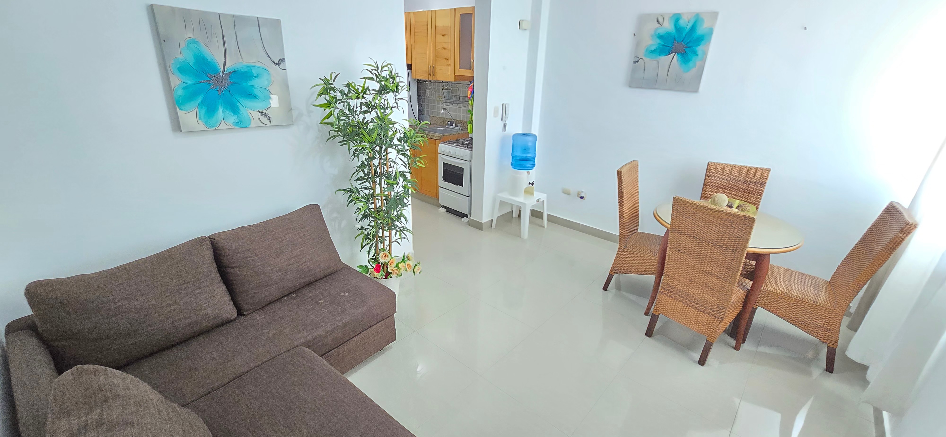 apartamentos - rento 4to piso estudio amueblado por temporada cortas o largas  6