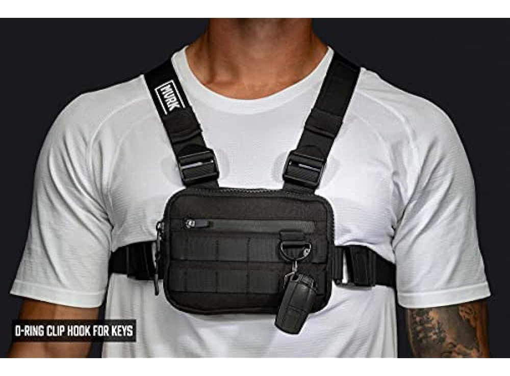 Salud y Equipamiento Médico - Bolsa De Pecho Resistente - Mvrk - Negro 3