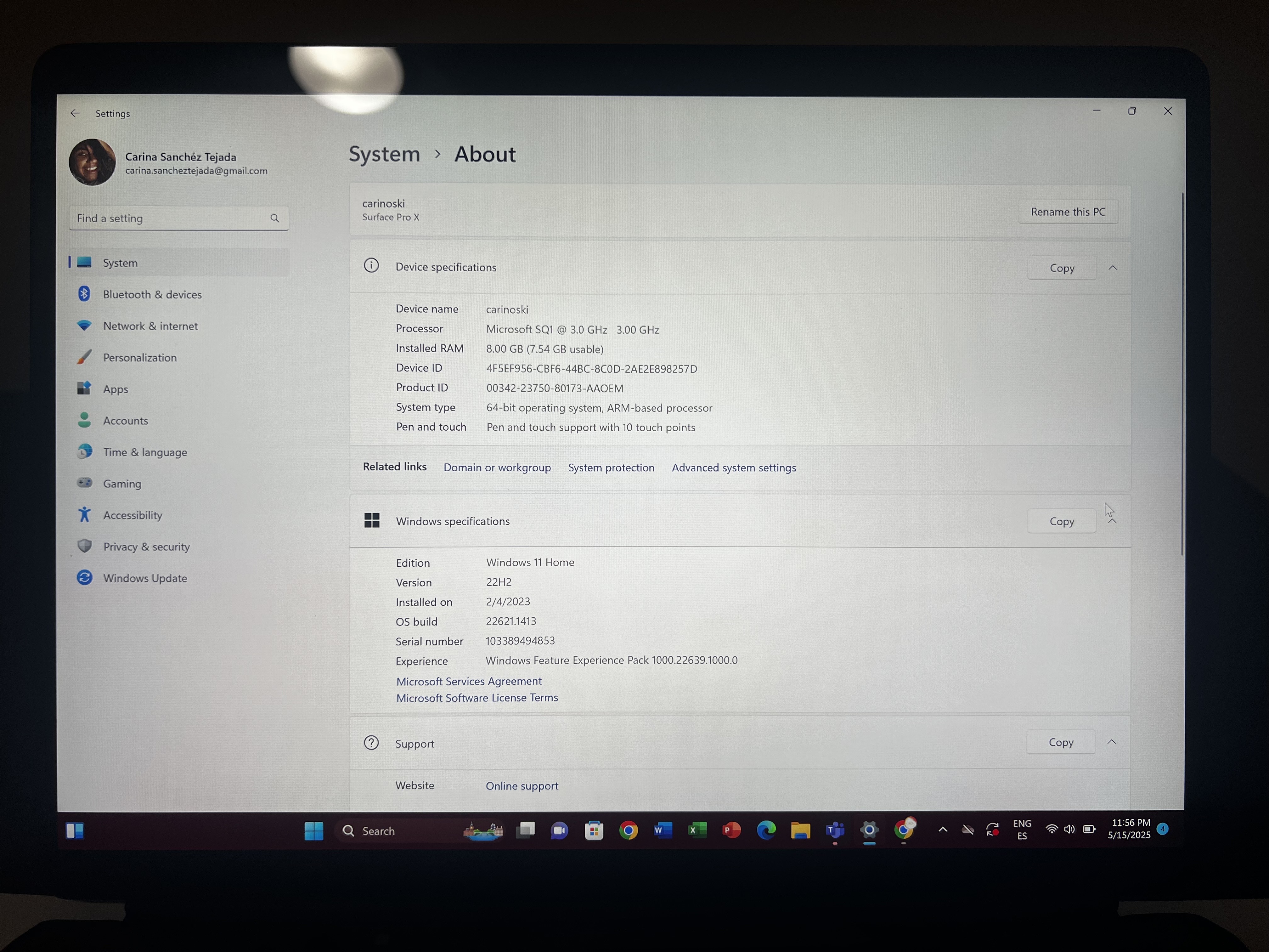 computadoras y laptops - Microsoft Surface Pro X