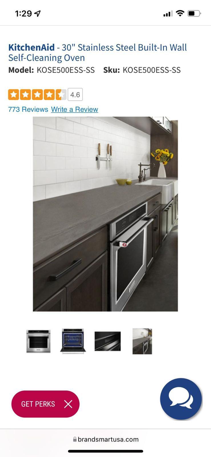 electrodomesticos - Horno Kitchen aid empotrable nuevo 1