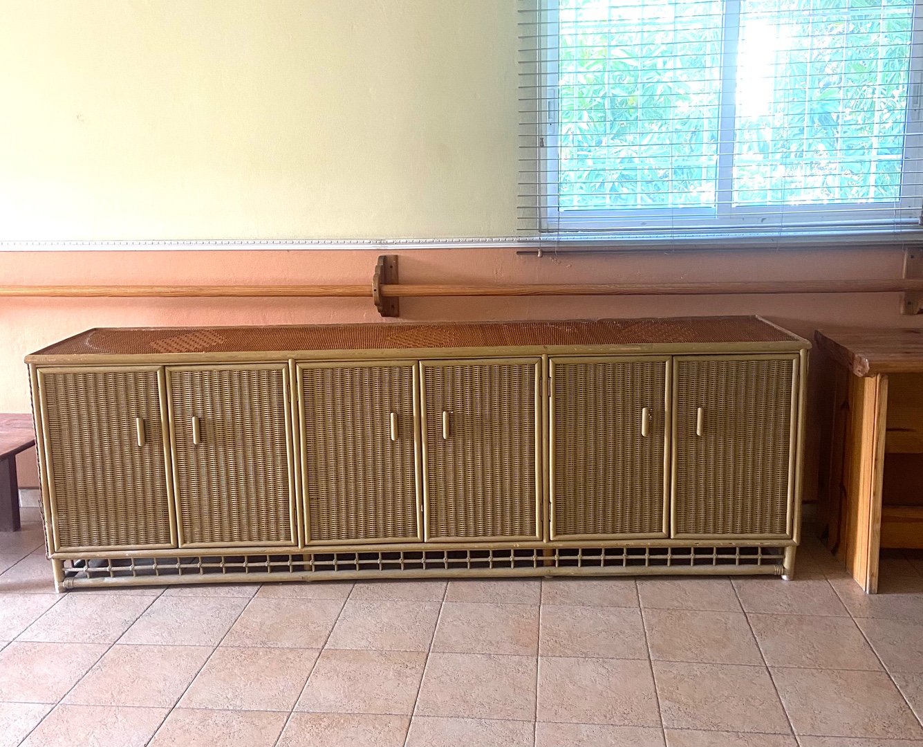 muebles y colchones - Mueble estante en mimbre 1