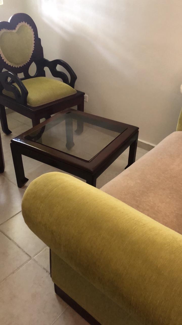muebles y colchones - 🔥 Juego de Mesa en Caoba – Elegancia y Estilo