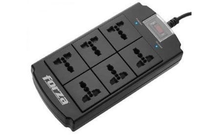 computadoras y laptops - PROTECTOR REGLETA FORZA - 5 SALIDAS - CON SUPRESOR DE PICO - 1250 JOULES - 120-2 1