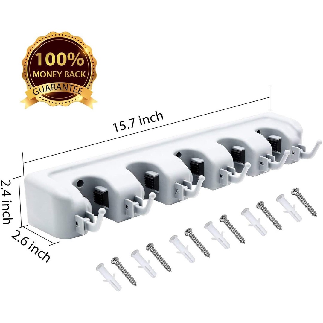 herramientas, jardines y exterior - Soporte para suape y escoba, organizador de herramientas  lampazo trapeador   2