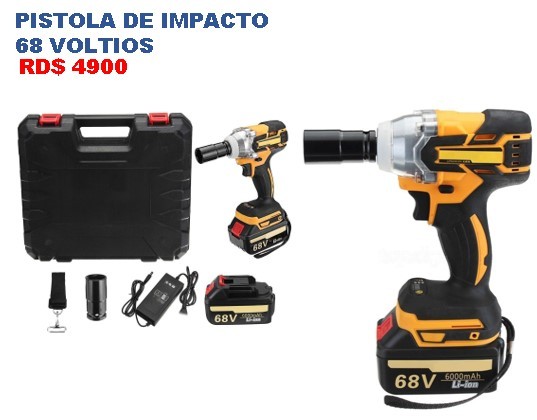 herramientas, jardines y exterior - Taladro de impacto 68 voltios, destornillador electrico de alta presion  1