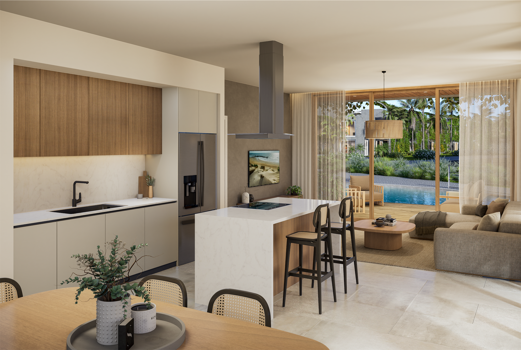 apartamentos - proyecto de apartamentos en las Terrenas Samana amueblados zona turística 1