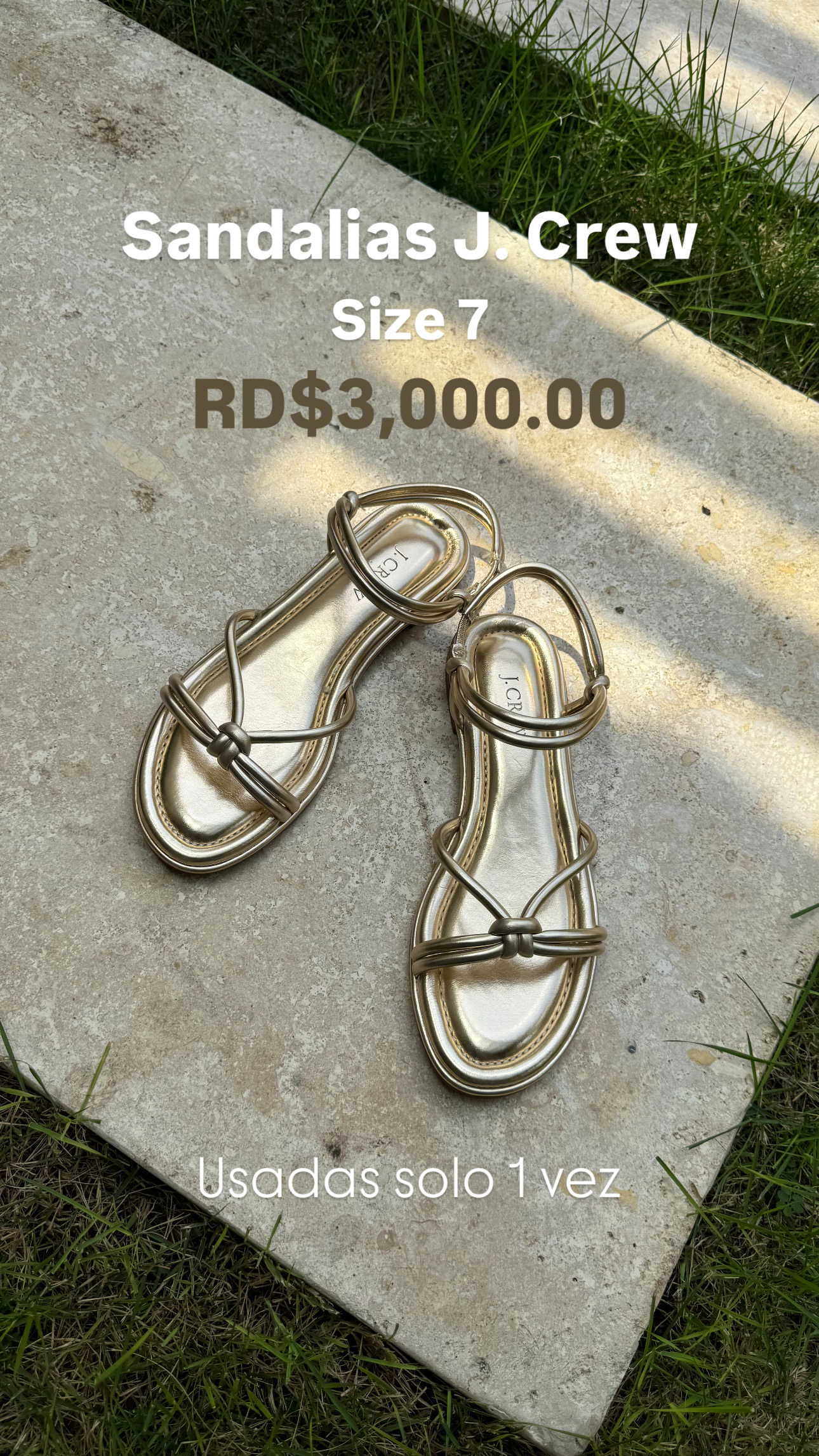 zapatos para mujer - Sandalias J.Crew Doradas 0