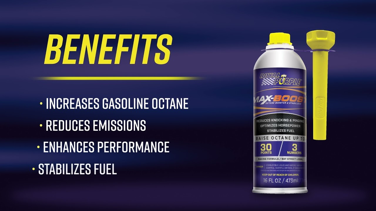 accesorios para vehiculos - Aditivo Max-Boost para elevar el Octanaje de la GasolinaMarca Royal Purpl 1