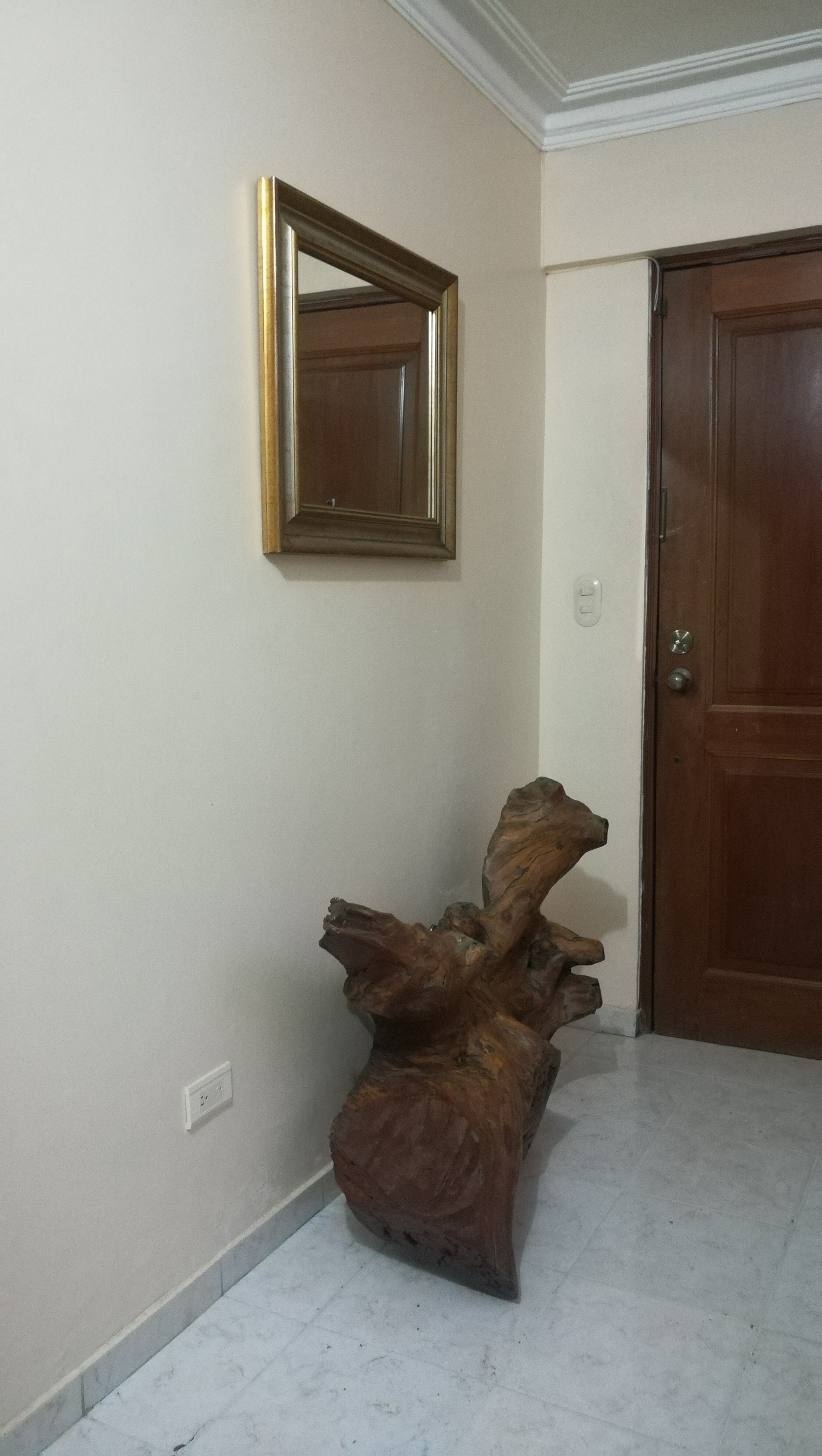muebles y colchones - Mesa Tronco Natural