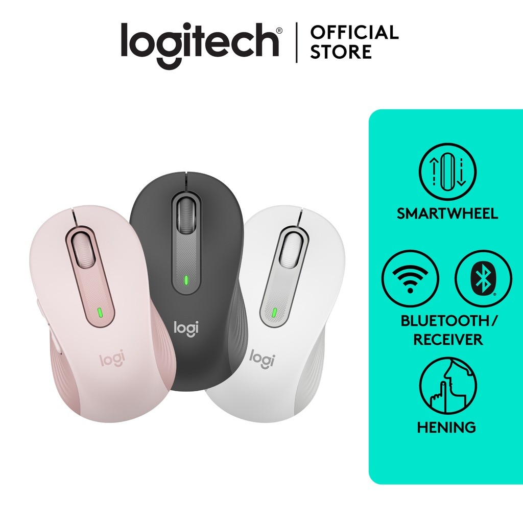 computadoras y laptops - TOTALMENTE NUEVOS CON GARANTIA MOUSE LOGITECH M650 LARGE BLUETOOTH 
 1