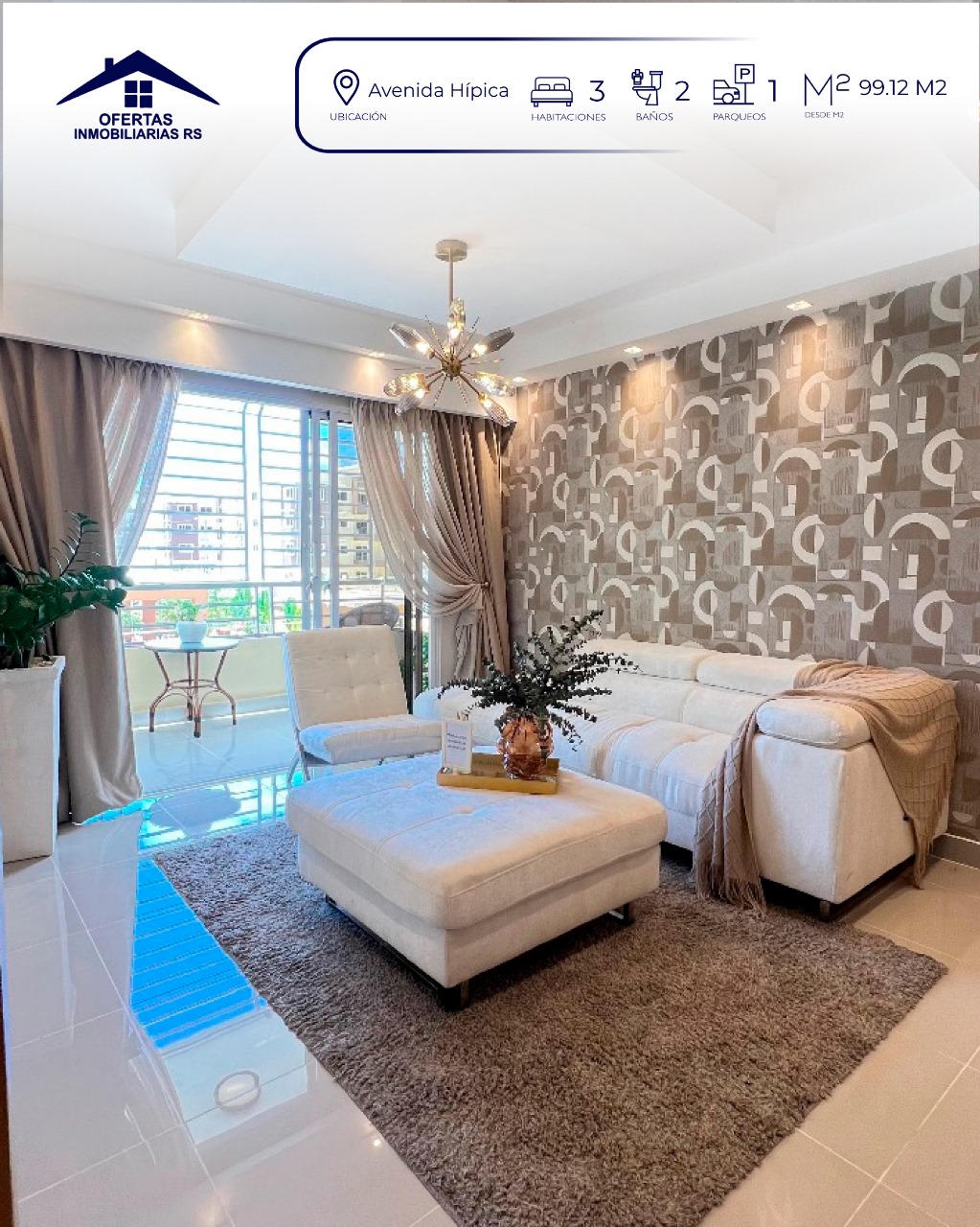 apartamentos - Proyecto nuevo en Av. Hípica 🏡 Apto 3 hab. 1