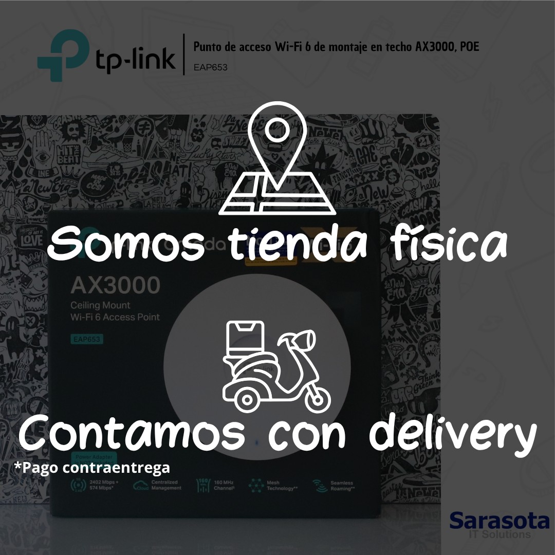accesorios para electronica - TP-Link Access Point EAP653 Omada WIFI 6 Mesh AX30 5
