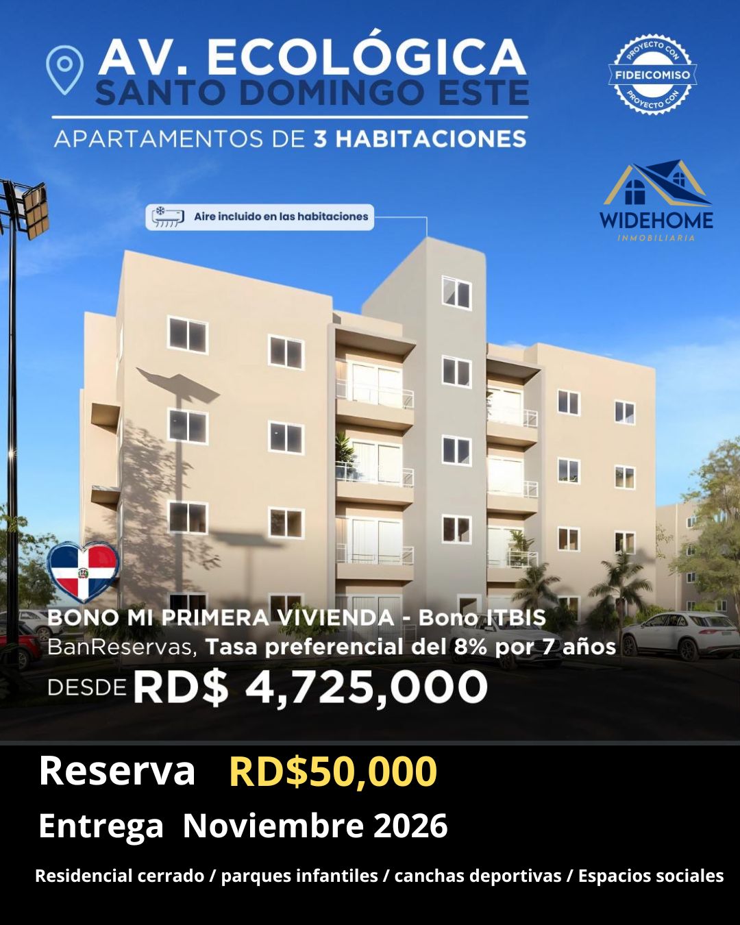 apartamentos - Proyecto residencial en la av. Ecológica  0