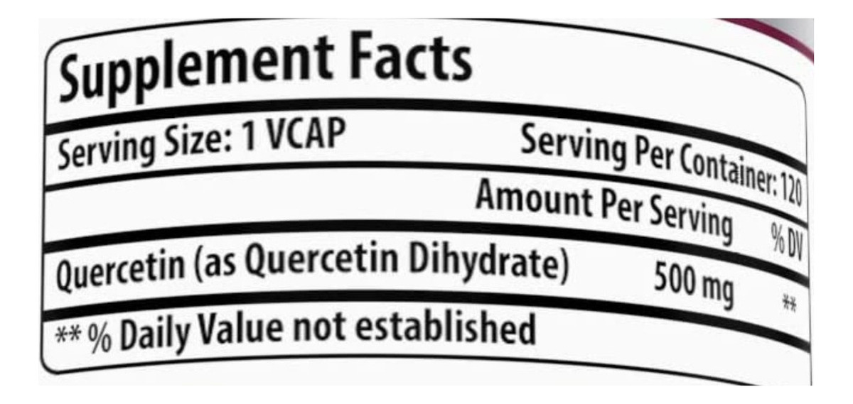 Salud y Equipamiento Médico - Quercetina 500mg 60 caps Pack 2 1