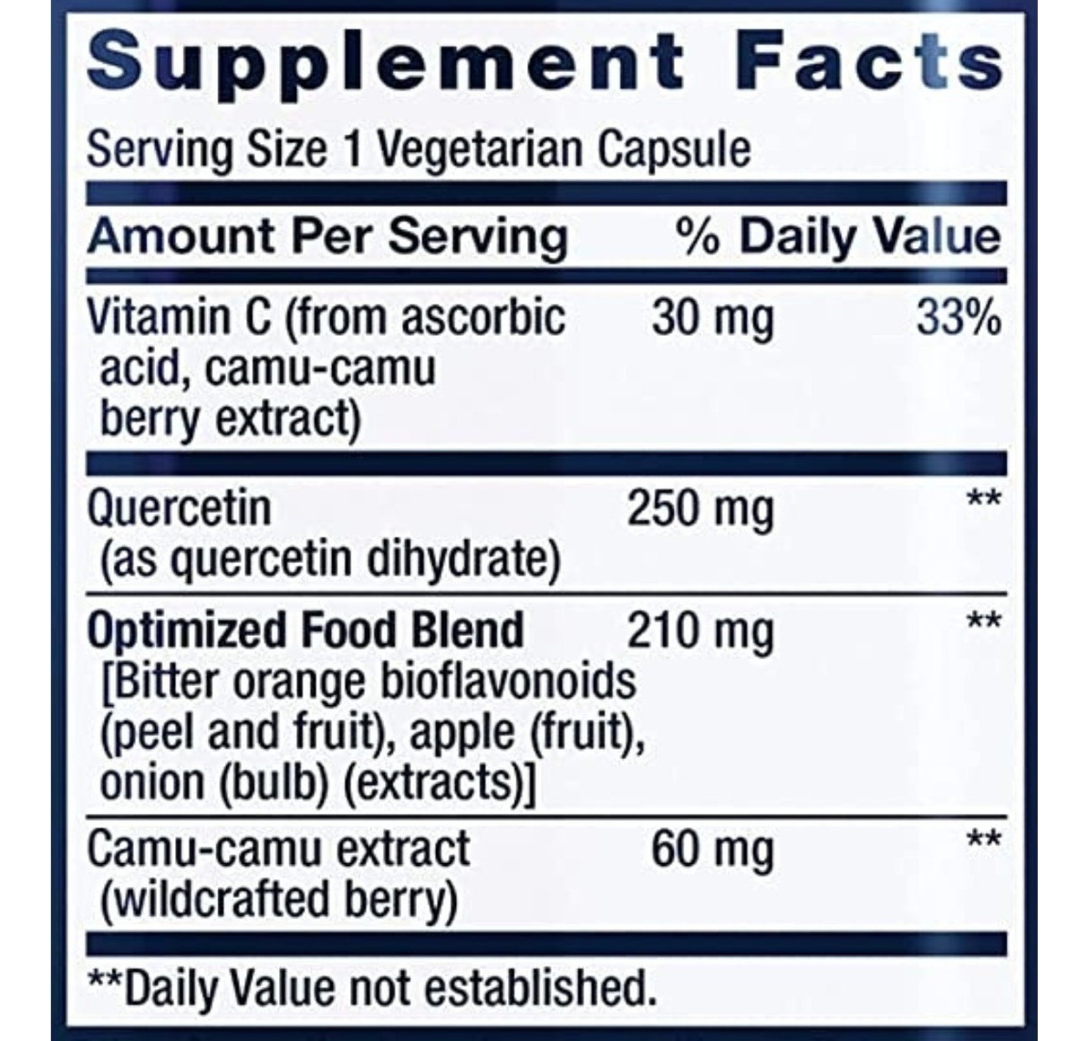 Salud y Equipamiento Médico - Quercetina Optimizada 250 mg 1