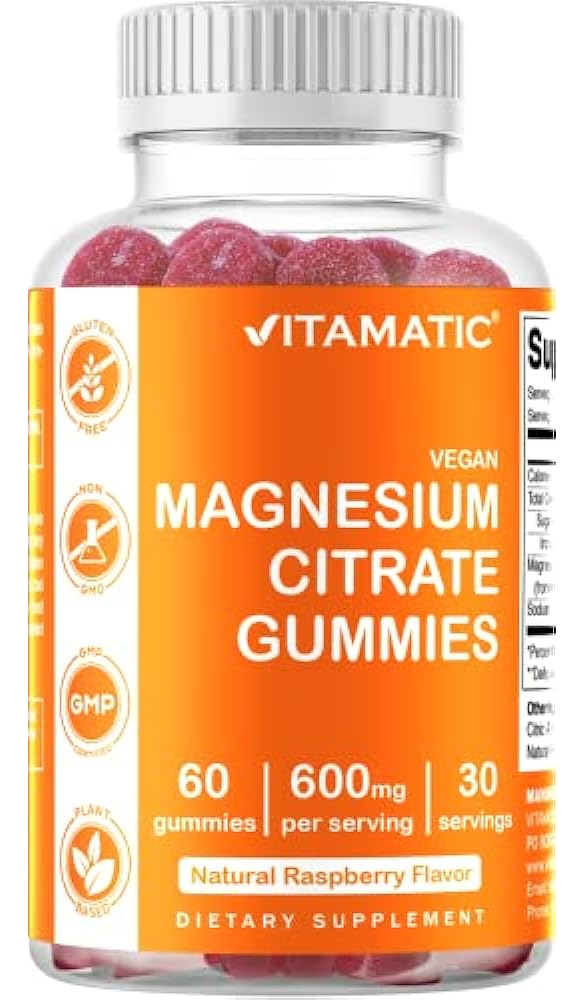 Salud y Equipamiento Médico - Gomitas De Citrato De Magnesio Vitamatic 600 Mg Por Porción