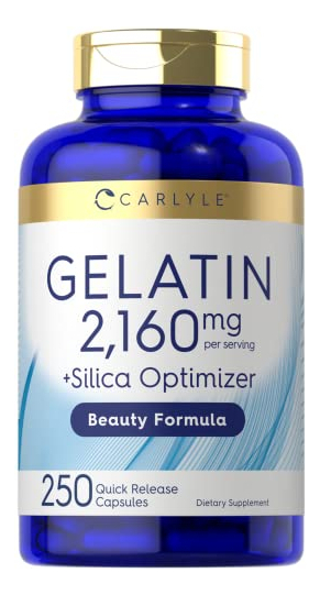 Salud y Equipamiento Médico - Gelatina 2160mg Con Optimizador De Silice 250cap  Carlyle 0