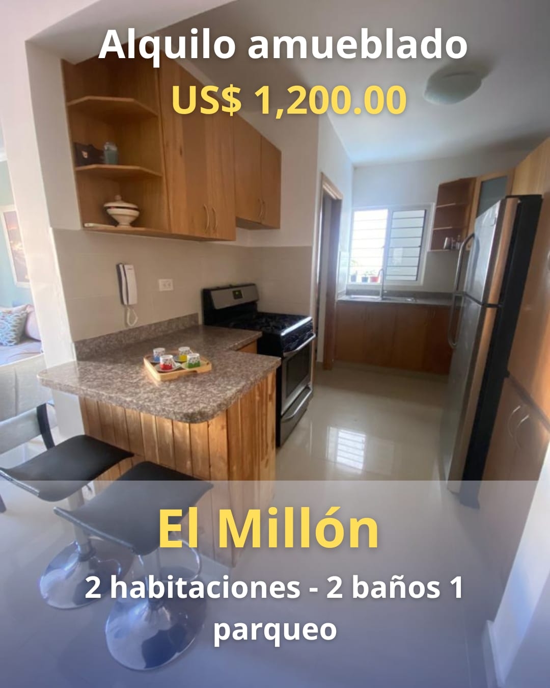 apartamentos - Alquiler Amueblado el Millon.