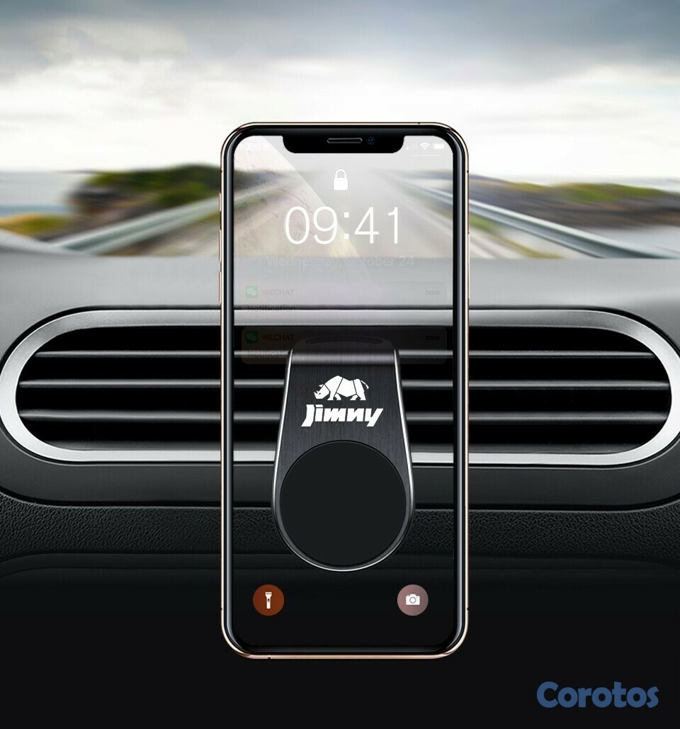 accesorios para electronica - Soporte universal de celular para carro con adhesivo CJ-14 2