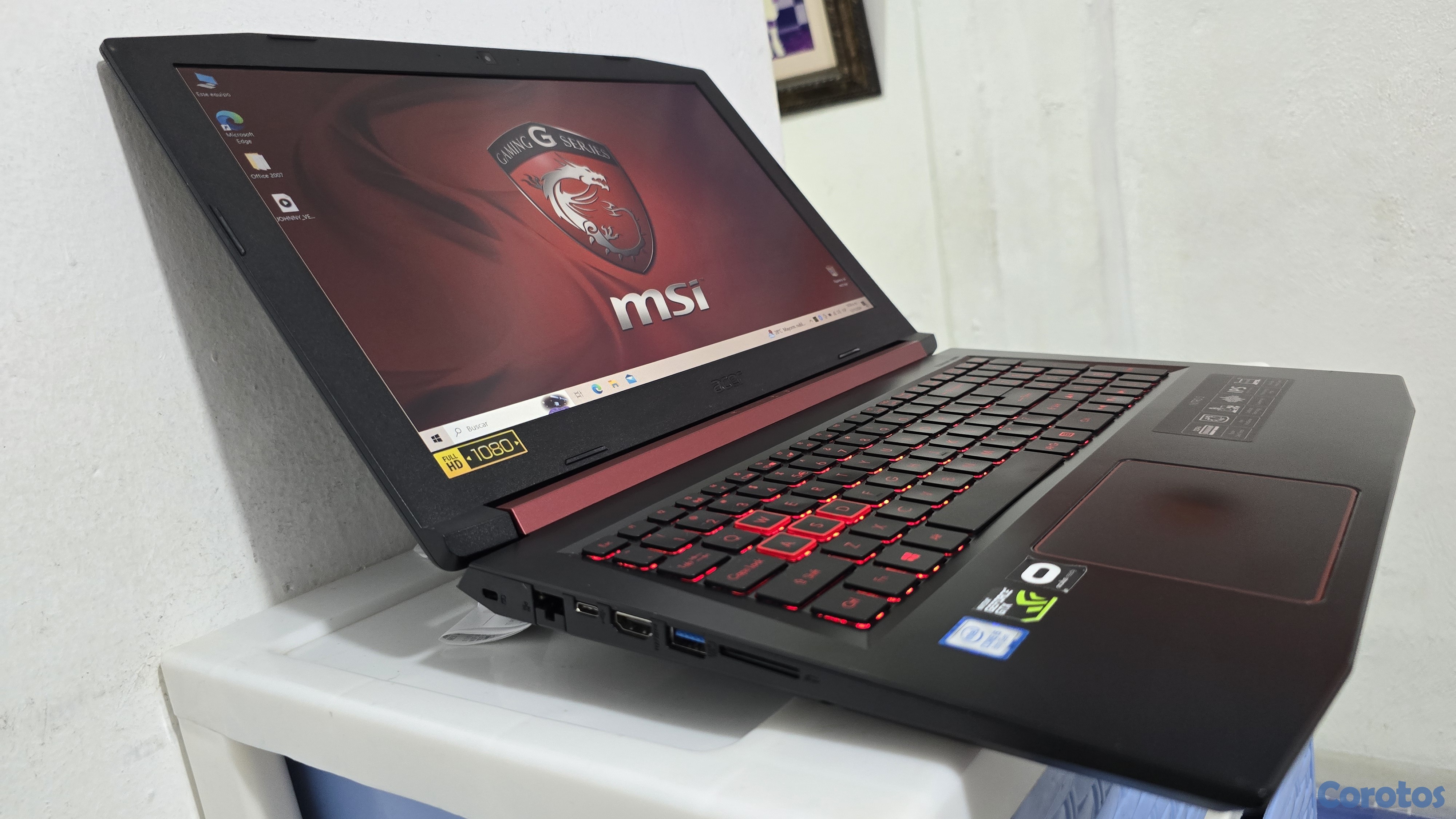 computadoras y laptops - Acer Nitro Gamer Core i5 8va Gen Ram 16gb ddr4 Disco 1tb ssd Nvidea Gtx 1050 4gb 2