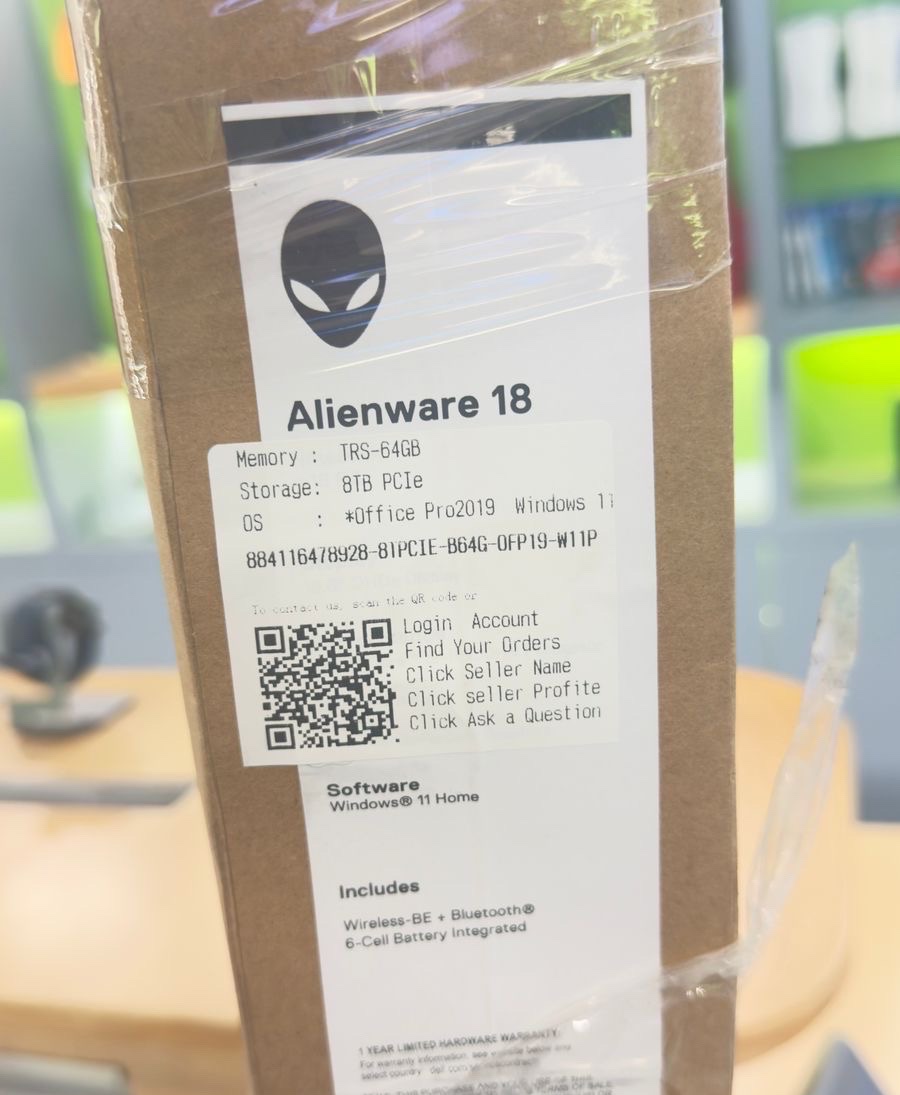 celulares y tabletas - ALIENWARE M18 R2 i9 RTX4090 8TB 64GB DE RAM Nueva Sellada  2