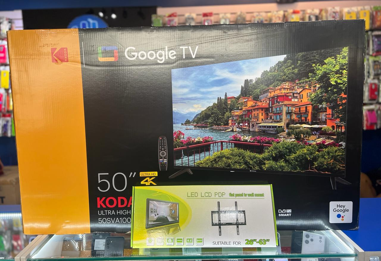 celulares y tabletas - SMART TV KODAK DE 50 PULGADAS 4K GOOGLE TV CONTROL POR VOZ 2024 NUEVAS  0