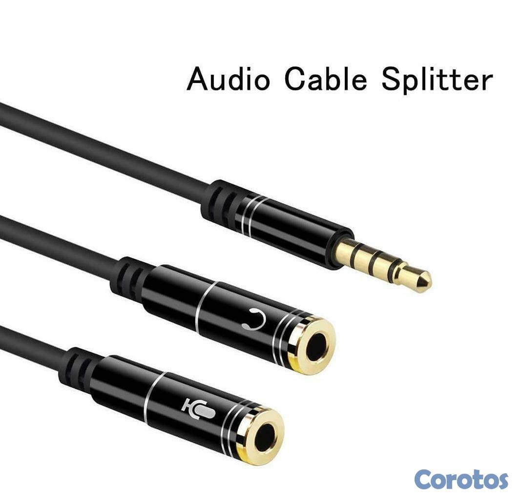 accesorios para electronica - CABLE DIVISOR DE AUDIO + MICROFONO 10662