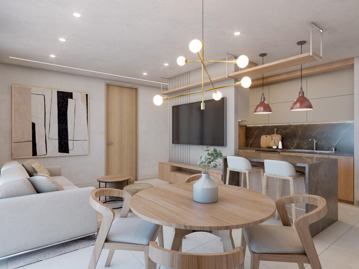 apartamentos - VENTA APTO 2 HABITACIONES EN PROYECTO-SECTOR NACO 1