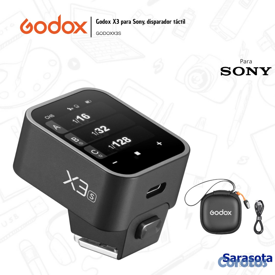 accesorios para electronica - Godox Disparador X3 para Sony Garantía 1 año 2