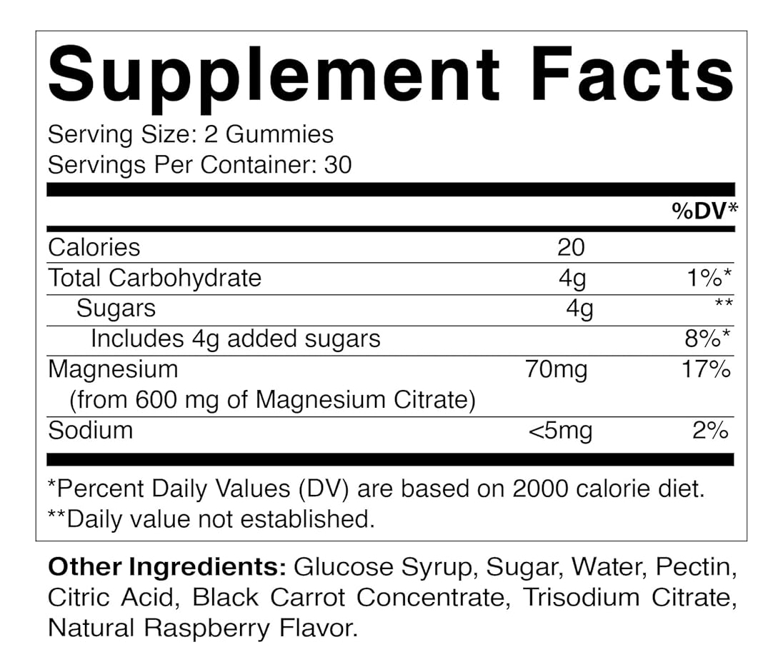 Salud y Equipamiento Médico - Gomitas De Citrato De Magnesio Vitamatic 600 Mg Por Porción 1