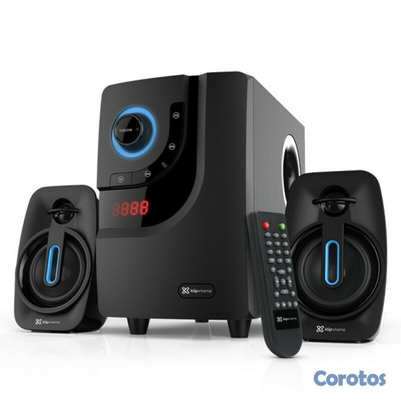 computadoras y laptops - BOCINAS KLIPX 2.1 KWS-616, 40W, BT, RANURAS SD, USB, 3.5MM 2