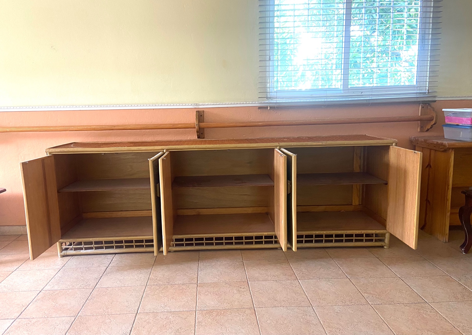 muebles y colchones - Mueble estante en mimbre 0