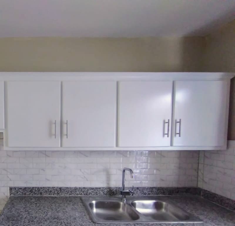 muebles y colchones - Armario de cocina blanco  0