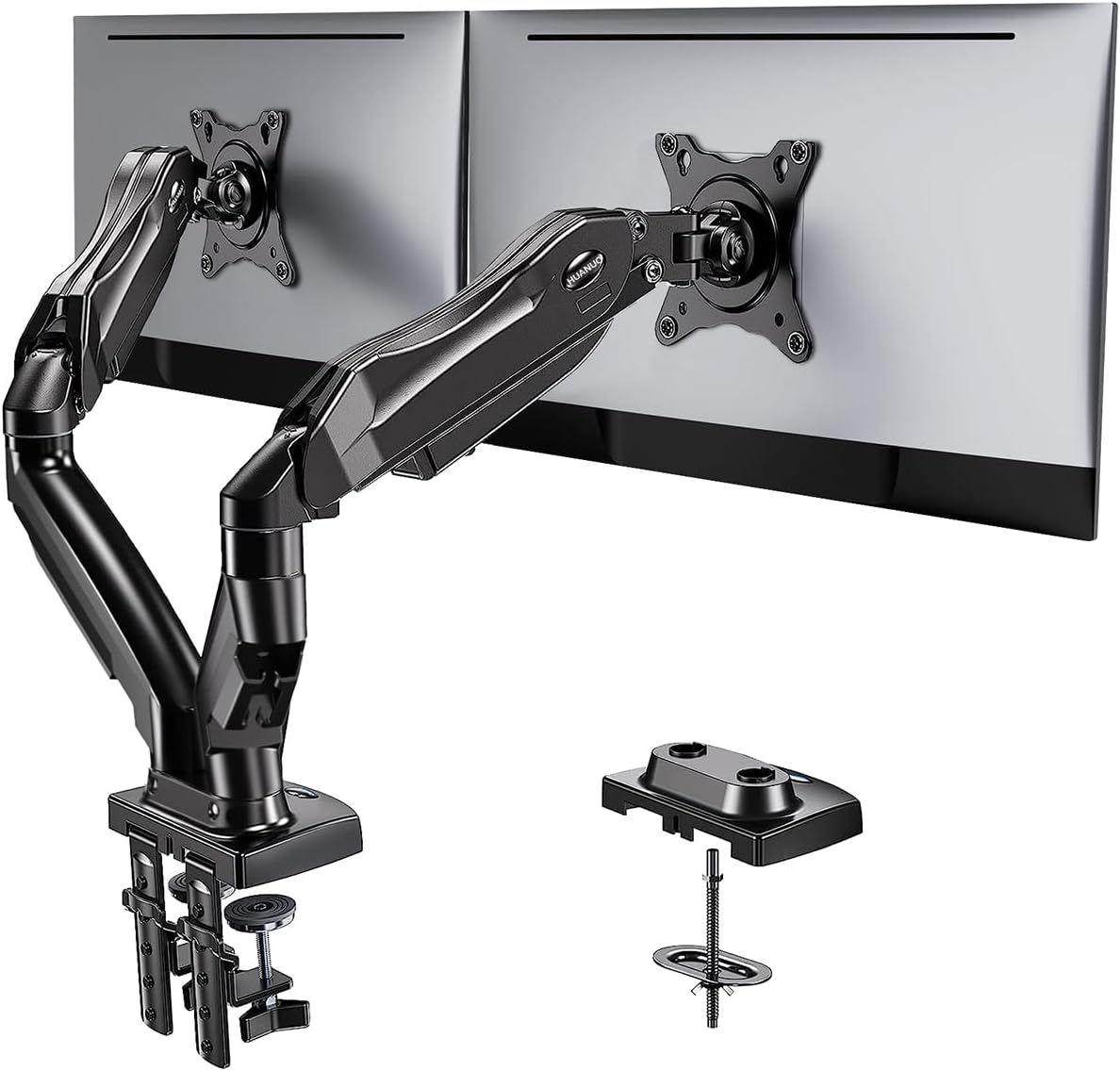 accesorios para electronica - Soporte de monitor doble para pantallas de 17 a 27 1
