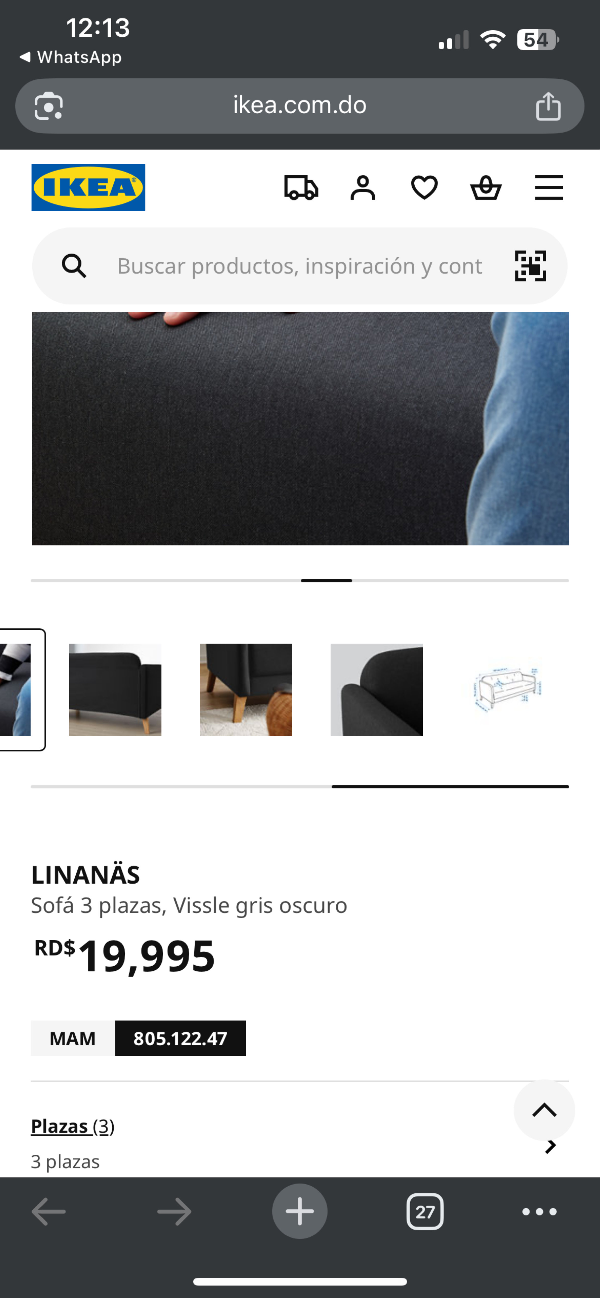 muebles y colchones -  Mueble de 03 piezas de Ikea. 4