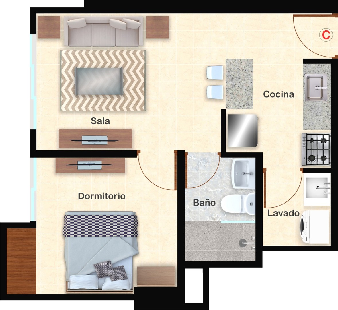 apartamentos - Proyecto de apartamentos en Evaristo Morales 6