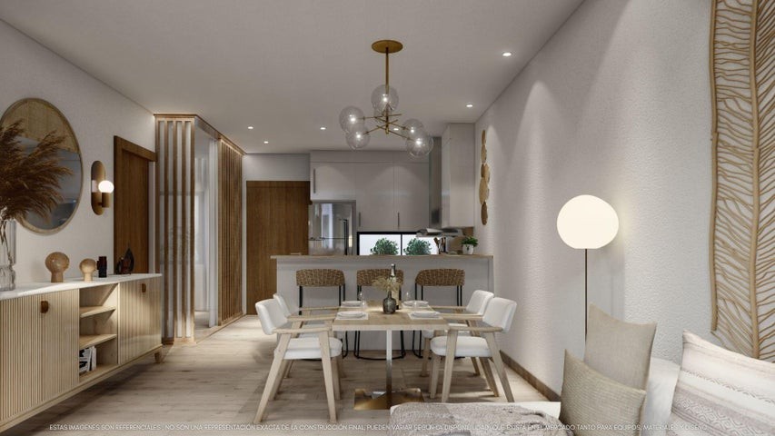 apartamentos - Proyecto en venta Punta Cana #24-137 dos dormitorios, balcón, piscina, gimnasio. 1