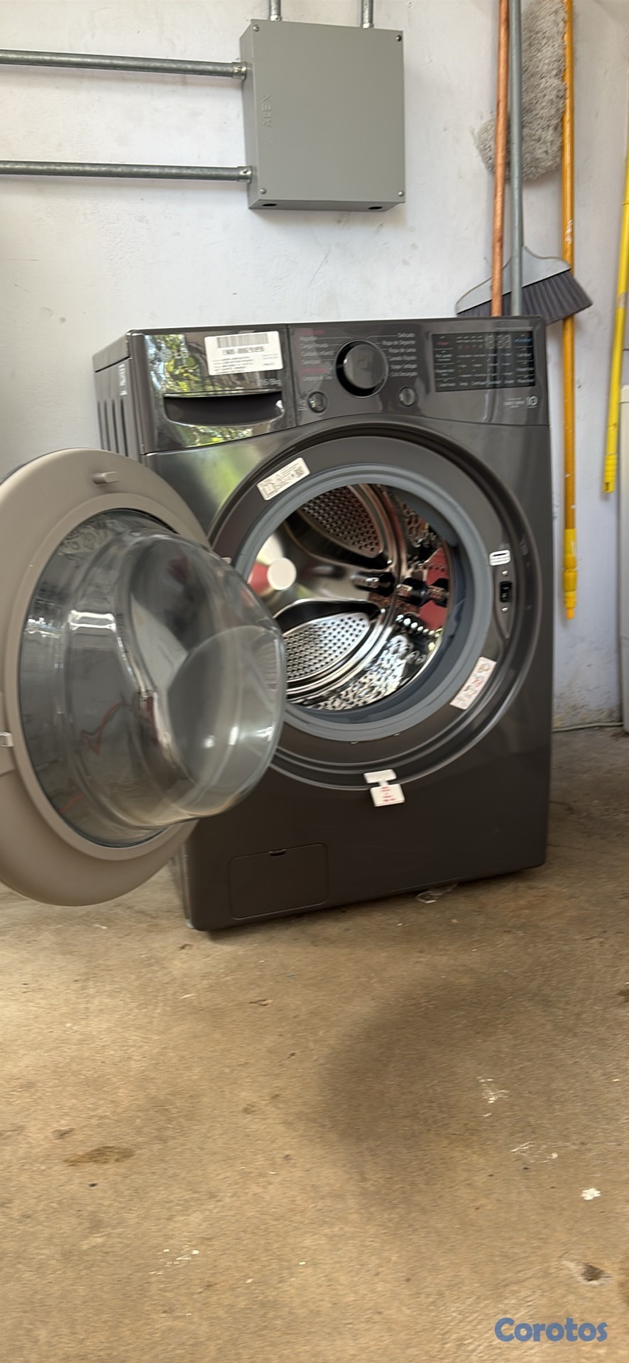 electrodomesticos - Lavasecadora Carga Frontal 16Kg / 8Kg LG WD16MG2S6P  3