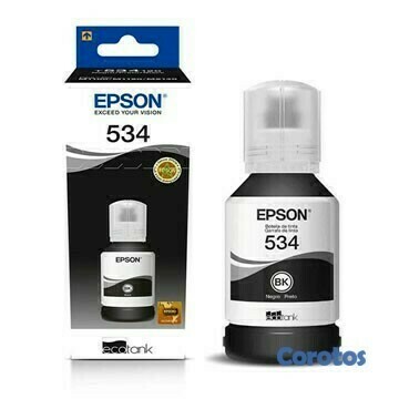 impresoras y scanners - BOTELLA DE TINTA EPSON NEGRO T534 PARA IMPRESORAS M1120, M2140, M2170, M1180, M3