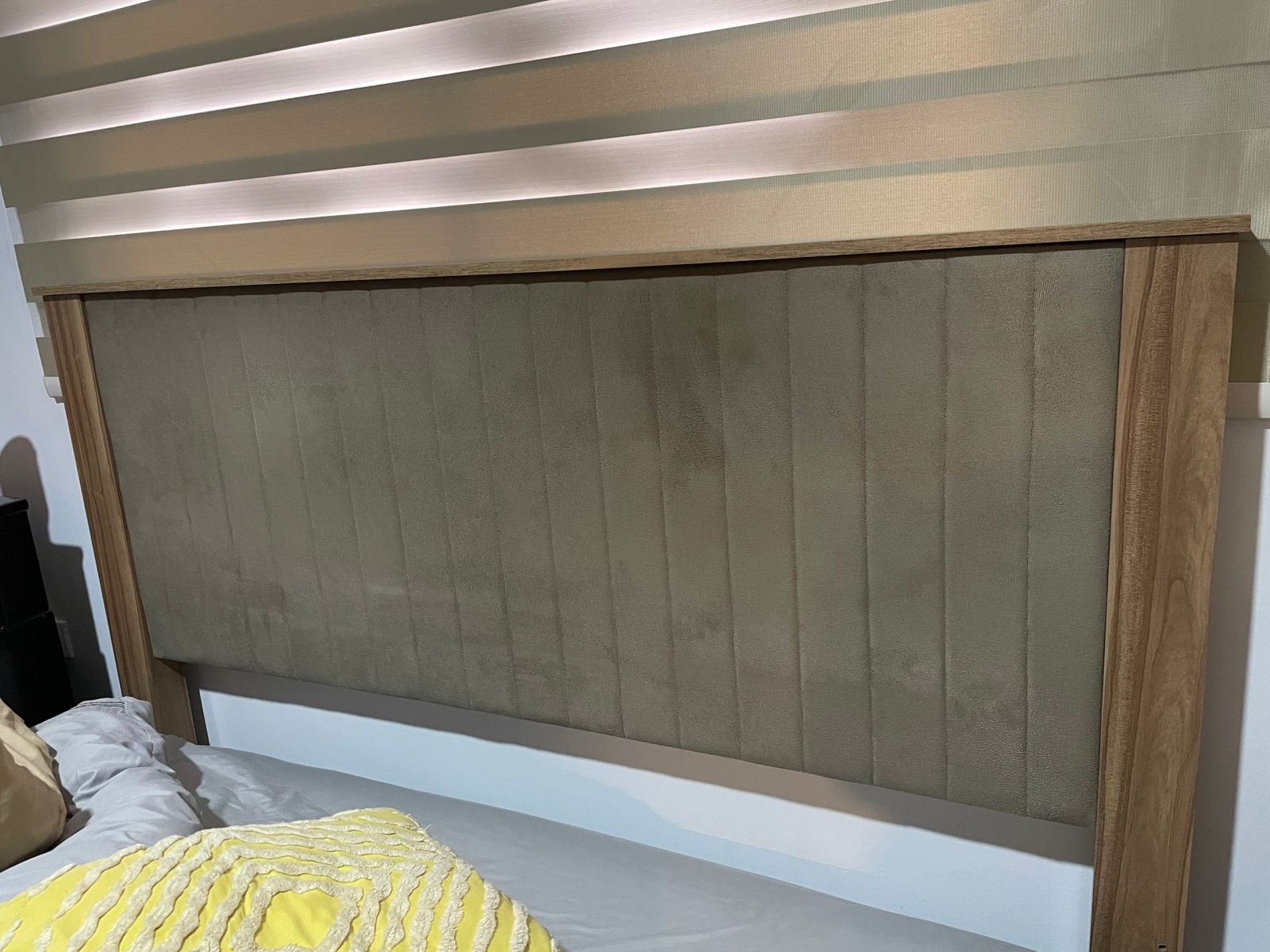 muebles y colchones - cama queen en madera brasileña 2