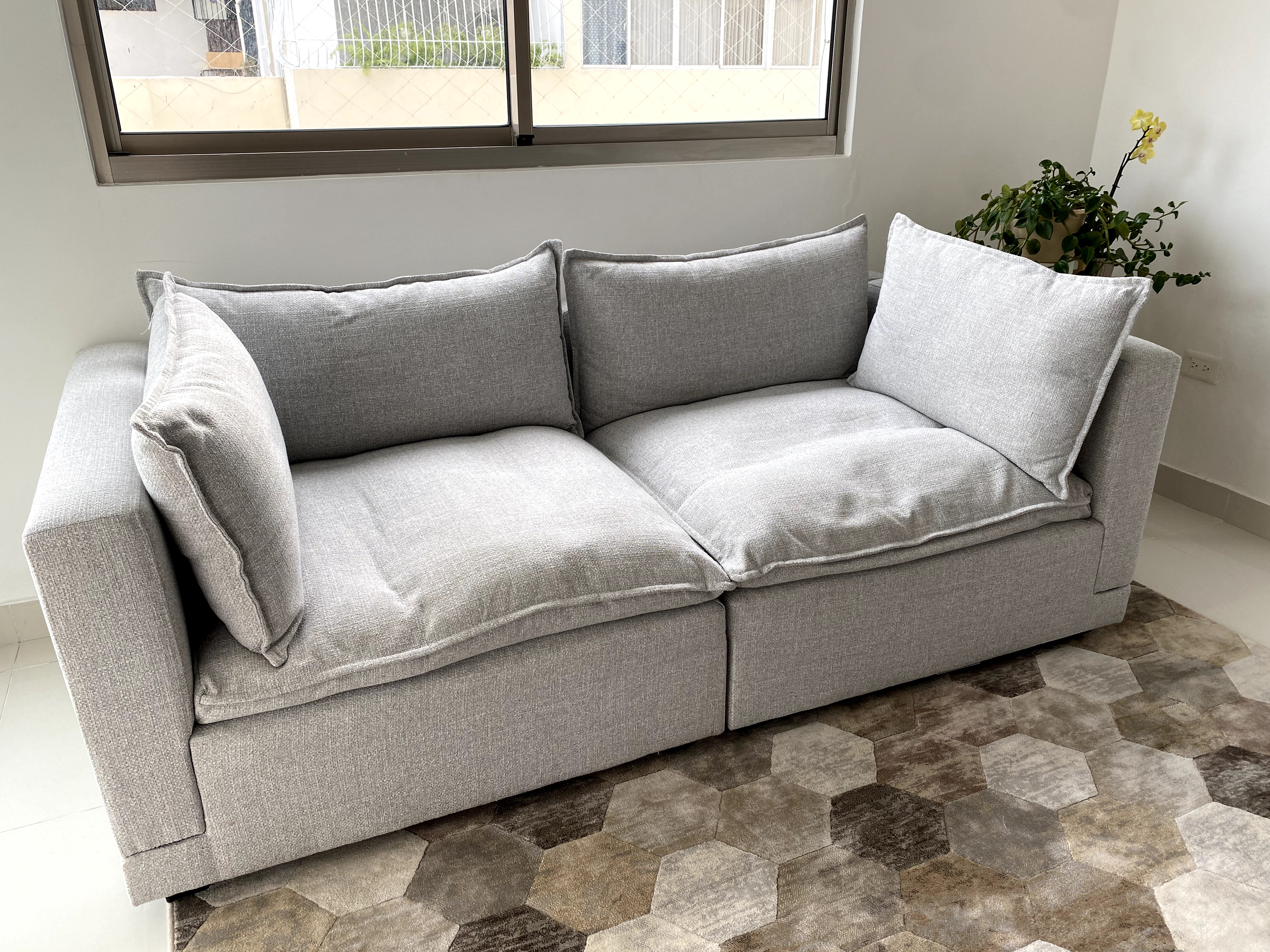muebles y colchones - Mueble de lujo modular de plumas con almacenaje 1