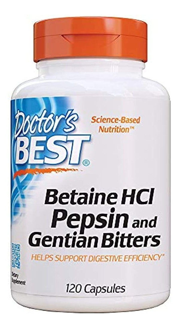 Salud y Equipamiento Médico - Complemento Digestivo Doctor.s Best Betaine Hci 120 Capsulas