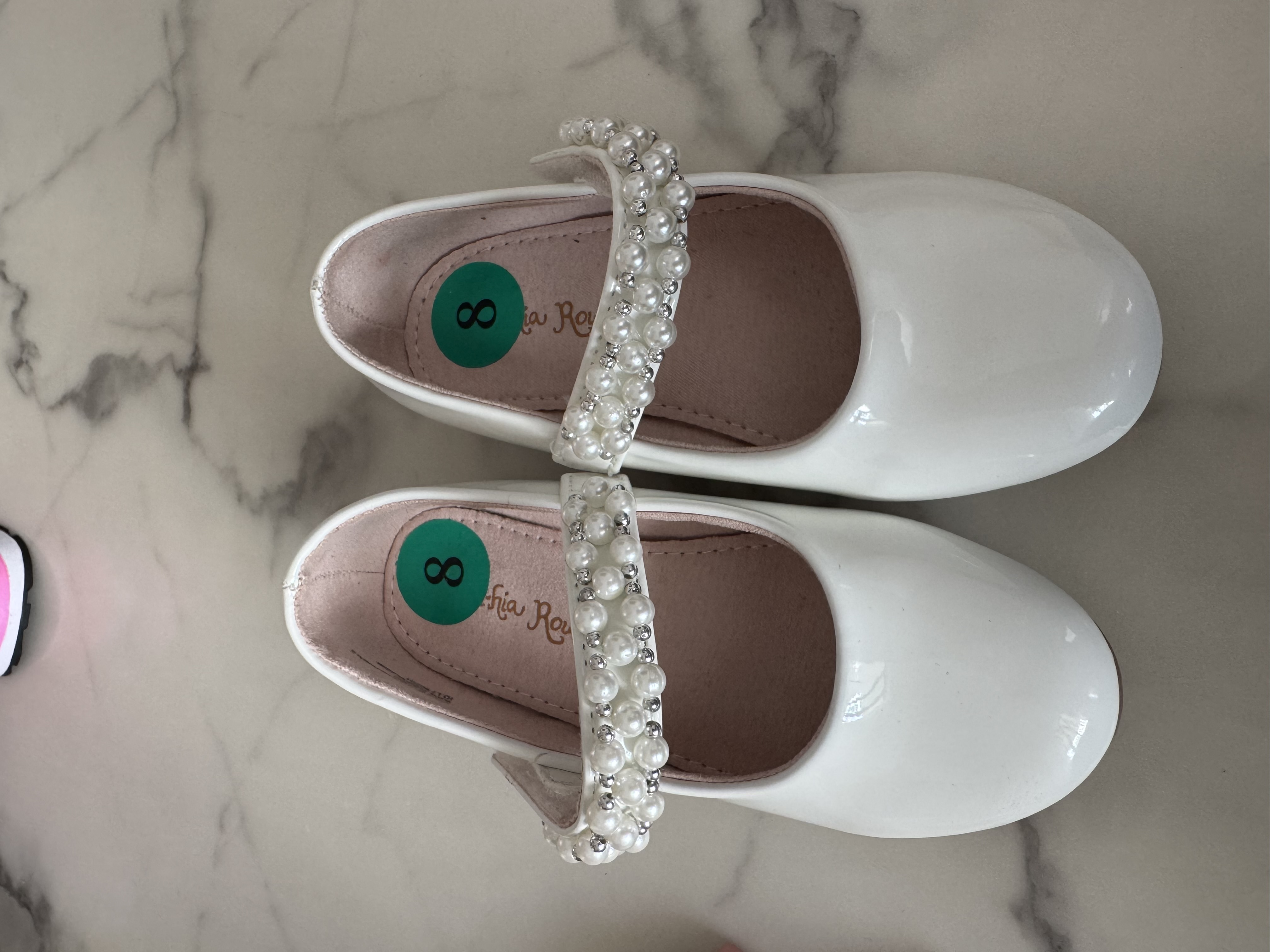 ropa y zapatos - Zapatos elegantes Blanco para Niña – Talla 8 US 0