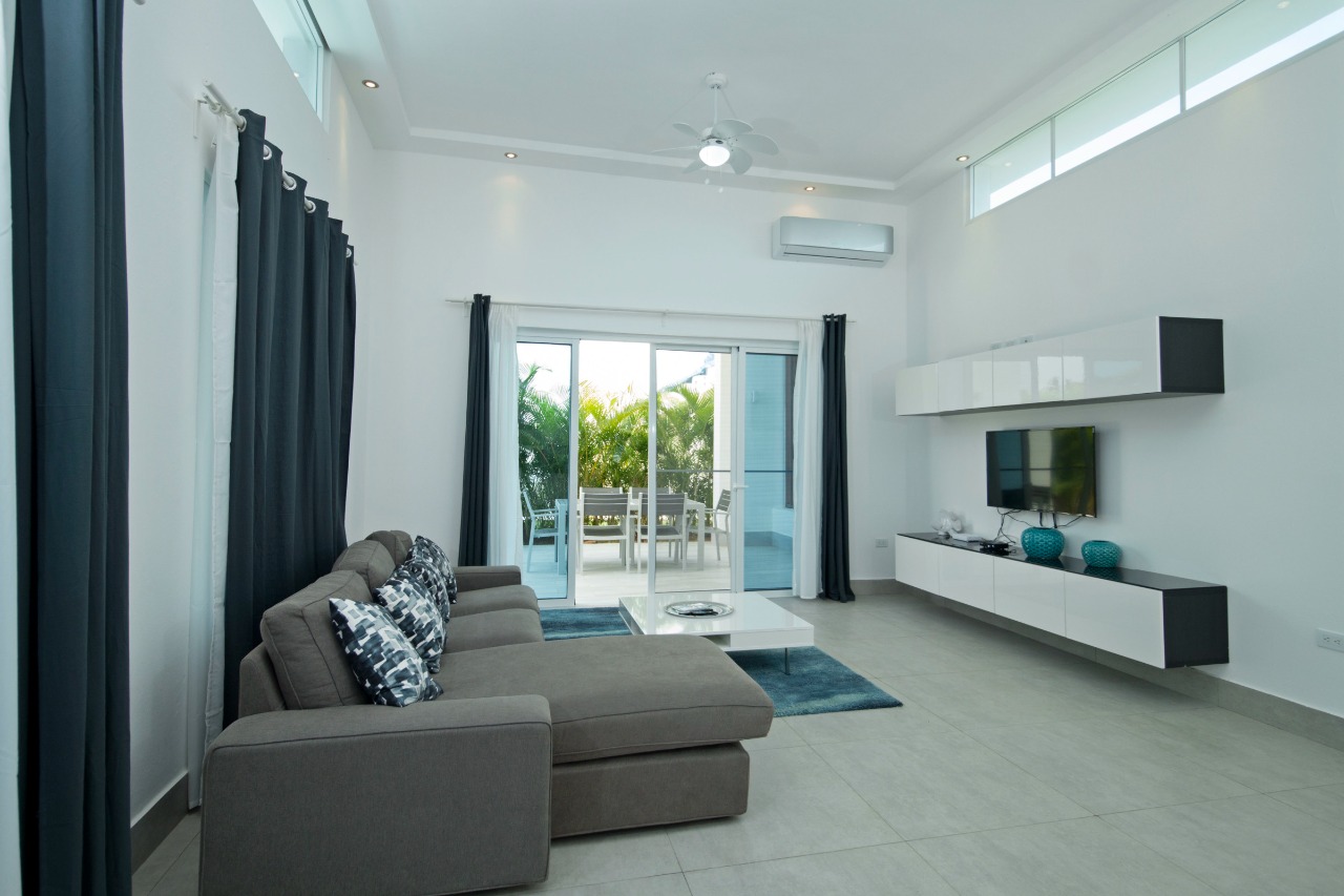 casas vacacionales y villas - Villa en lugar acogedor a 3 minutos de playa caminando en sosua 5