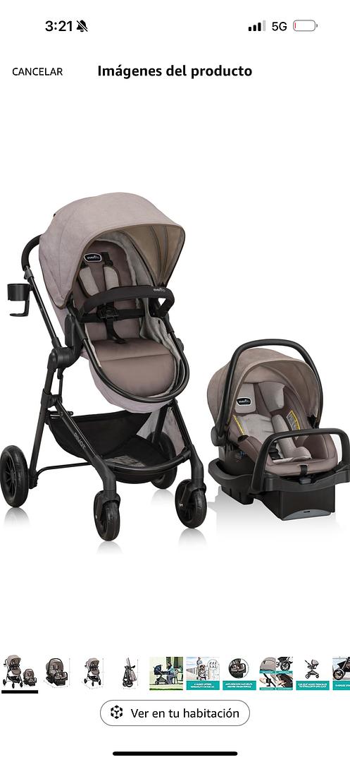 coches y sillas - Se vende coche Evenflo con Asiento de automóvil!  2