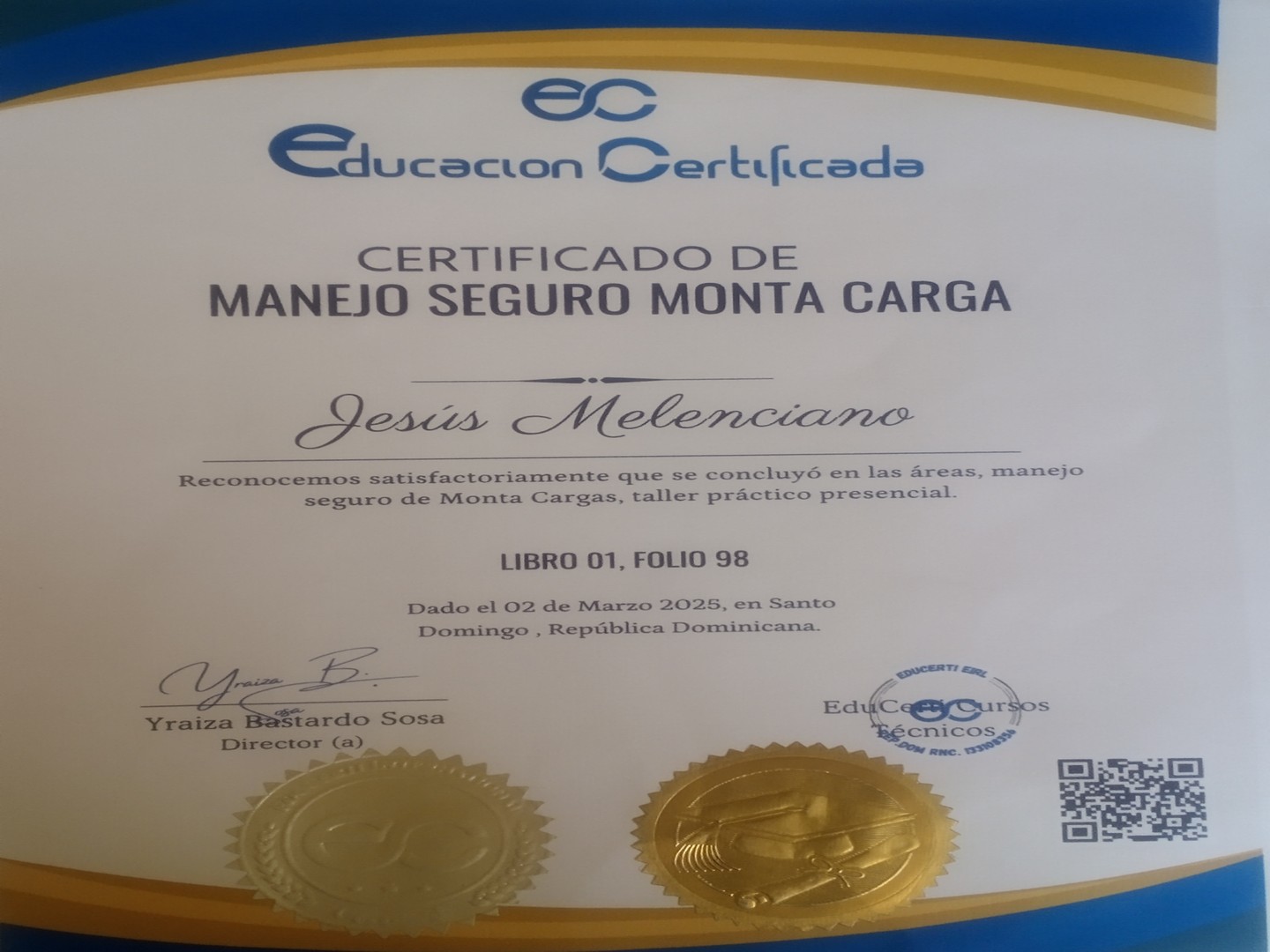 candidatos - Soy chofer y montacarguista.